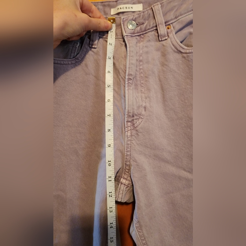 PacSun Lavendar High-Rise Flare Jeans - Picture 2 of 7